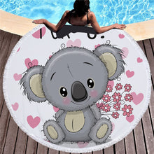 Load image into Gallery viewer, Beach Towel With Koala Pattern