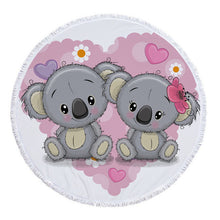 Load image into Gallery viewer, Beach Towel With Koala Pattern