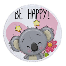 Load image into Gallery viewer, Beach Towel With Koala Pattern