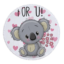 Load image into Gallery viewer, Beach Towel With Koala Pattern