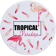 Load image into Gallery viewer, Flamingo Patterned Beach Towel