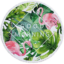 Load image into Gallery viewer, Flamingo Patterned Beach Towel