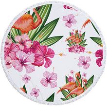 Load image into Gallery viewer, Flamingo Patterned Beach Towel