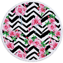 Load image into Gallery viewer, Flamingo Patterned Beach Towel