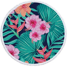 Load image into Gallery viewer, Flamingo Patterned Beach Towel