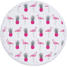 Load image into Gallery viewer, Flamingo Patterned Beach Towel