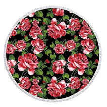 Load image into Gallery viewer, Floral Patterned Beach Towel