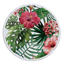 Load image into Gallery viewer, Floral Patterned Beach Towel