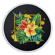 Load image into Gallery viewer, Floral Patterned Beach Towel