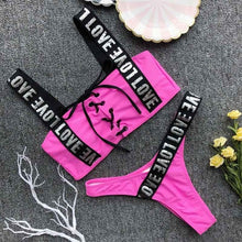 Load image into Gallery viewer, Letter Printed Bikini