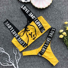 Load image into Gallery viewer, Letter Printed Bikini