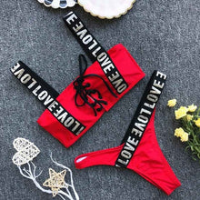 Load image into Gallery viewer, Letter Printed Bikini
