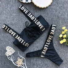 Load image into Gallery viewer, Letter Printed Bikini