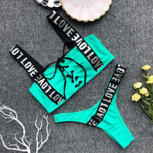 Load image into Gallery viewer, Letter Printed Bikini