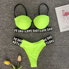 Load image into Gallery viewer, Letter Printed Bikini