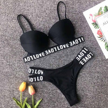 Load image into Gallery viewer, Letter Printed Bikini