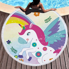 Load image into Gallery viewer, Flamingo Patterned Beach Towel