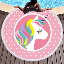 Load image into Gallery viewer, Flamingo Patterned Beach Towel