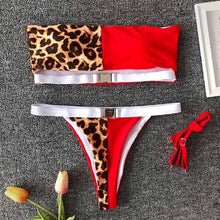 Load image into Gallery viewer, Sexy Leopard Red  Bikini