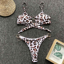 Load image into Gallery viewer, leopard print bikini