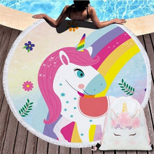 Load image into Gallery viewer, Unicorn Patterned Beach Towel