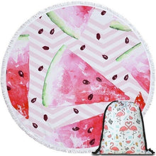 Load image into Gallery viewer, Watermelon Patterned Beach Towel
