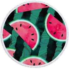 Load image into Gallery viewer, Watermelon Patterned Beach Towel