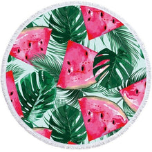 Load image into Gallery viewer, Watermelon Patterned Beach Towel