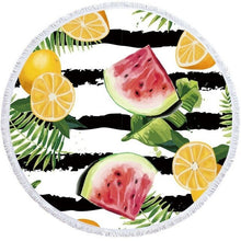 Load image into Gallery viewer, Watermelon Patterned Beach Towel