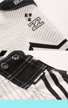 Load image into Gallery viewer, Black White Striped Shorts