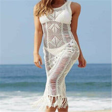 Load image into Gallery viewer, crochet braided beach dress