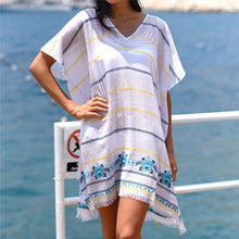Load image into Gallery viewer, striped beach dress